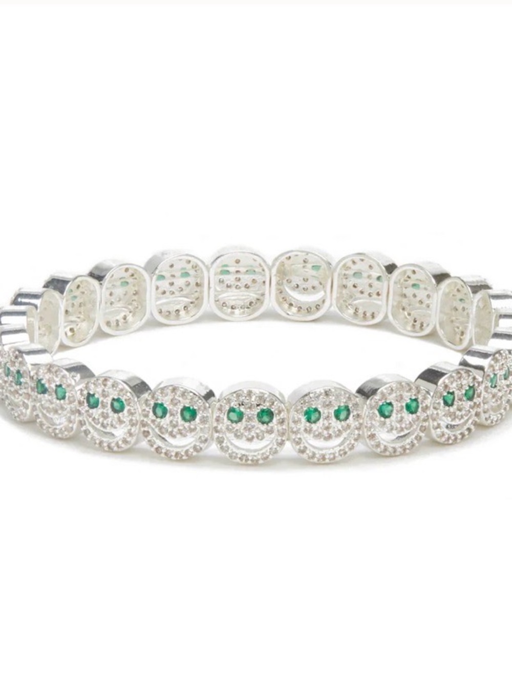 Lisa Gozlan The Pavé Emerald Silver